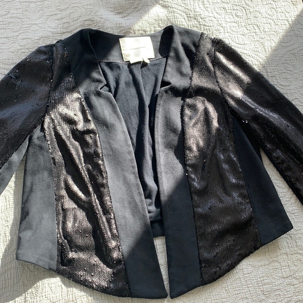 Anthropology Sequin Blazer Jacket size S